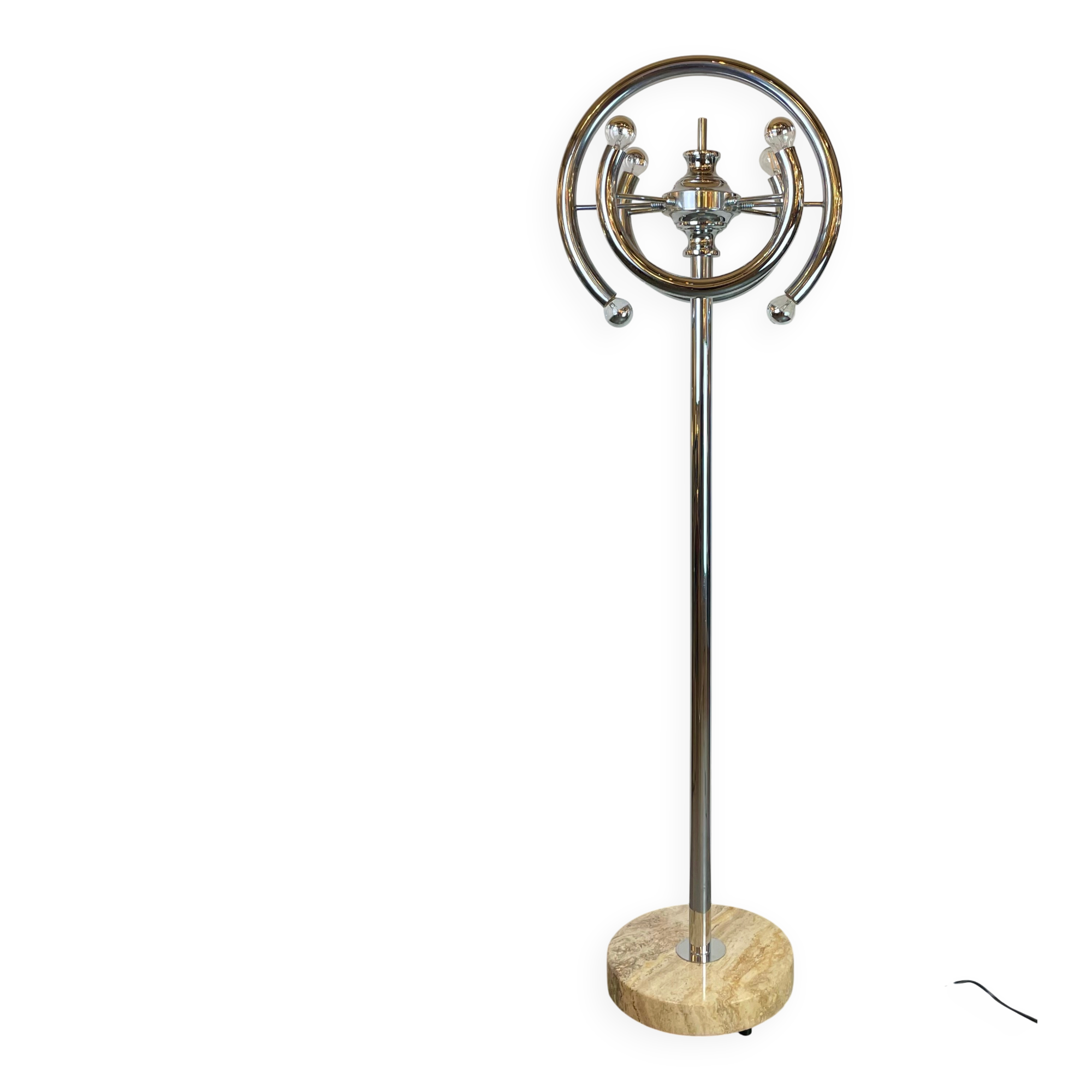 Space-Age Floor Lamp att. to Gaetano Sciolari, Italy, 1970s