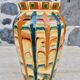 Handcrafted vase with glazes, 1970s