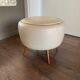 Pouf scandinave vintage de FM Møbler, années 1950