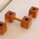 Vintage Scandinavian wooden candlestick