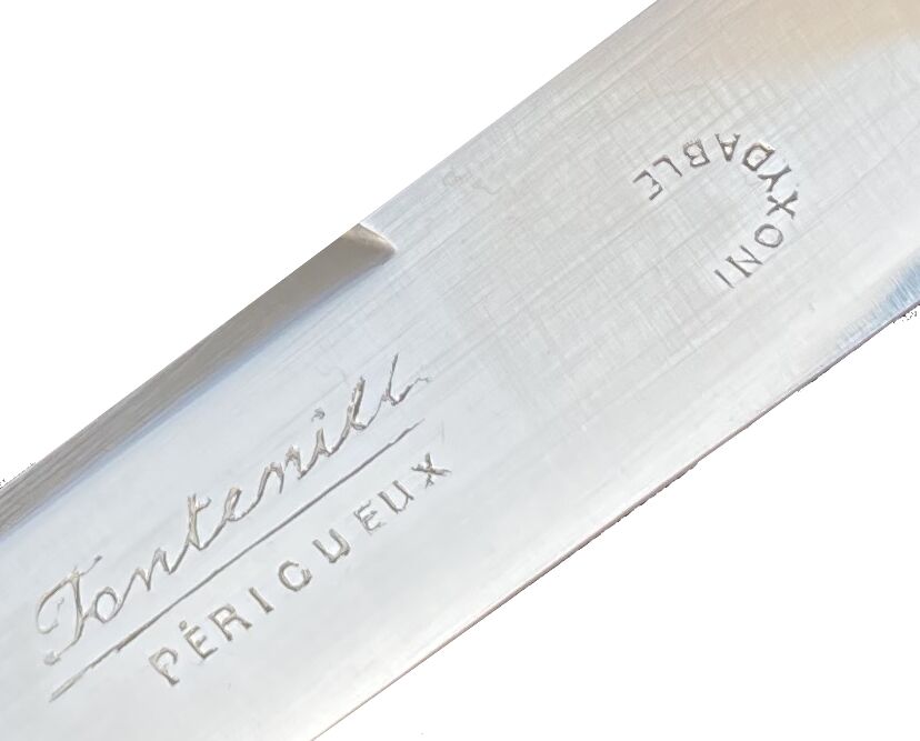 12 antique stainless steel dessert knives