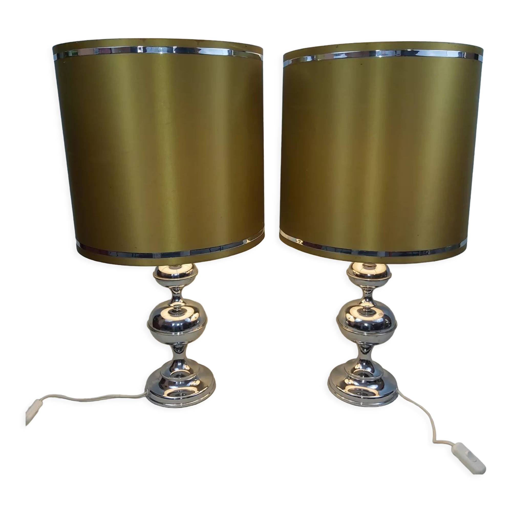 Pair of Bamkamp light lamps