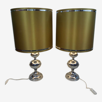 Pair of Bamkamp light lamps