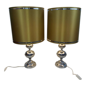 Pair of Bamkamp light lamps