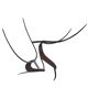 Iron sculpture signed AJP / Levens 1960s Jean Pierre Augier