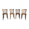 Beautiful series of 4 chairs bistro Baumann N89