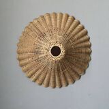 Vintage rattan wicker lampshade pendant light, handmade bohemian