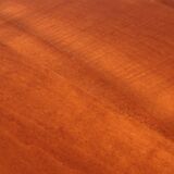Italian Craftsmanship Round Walnut Side Table from the 60s