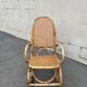 Rattan and cane rocking chair