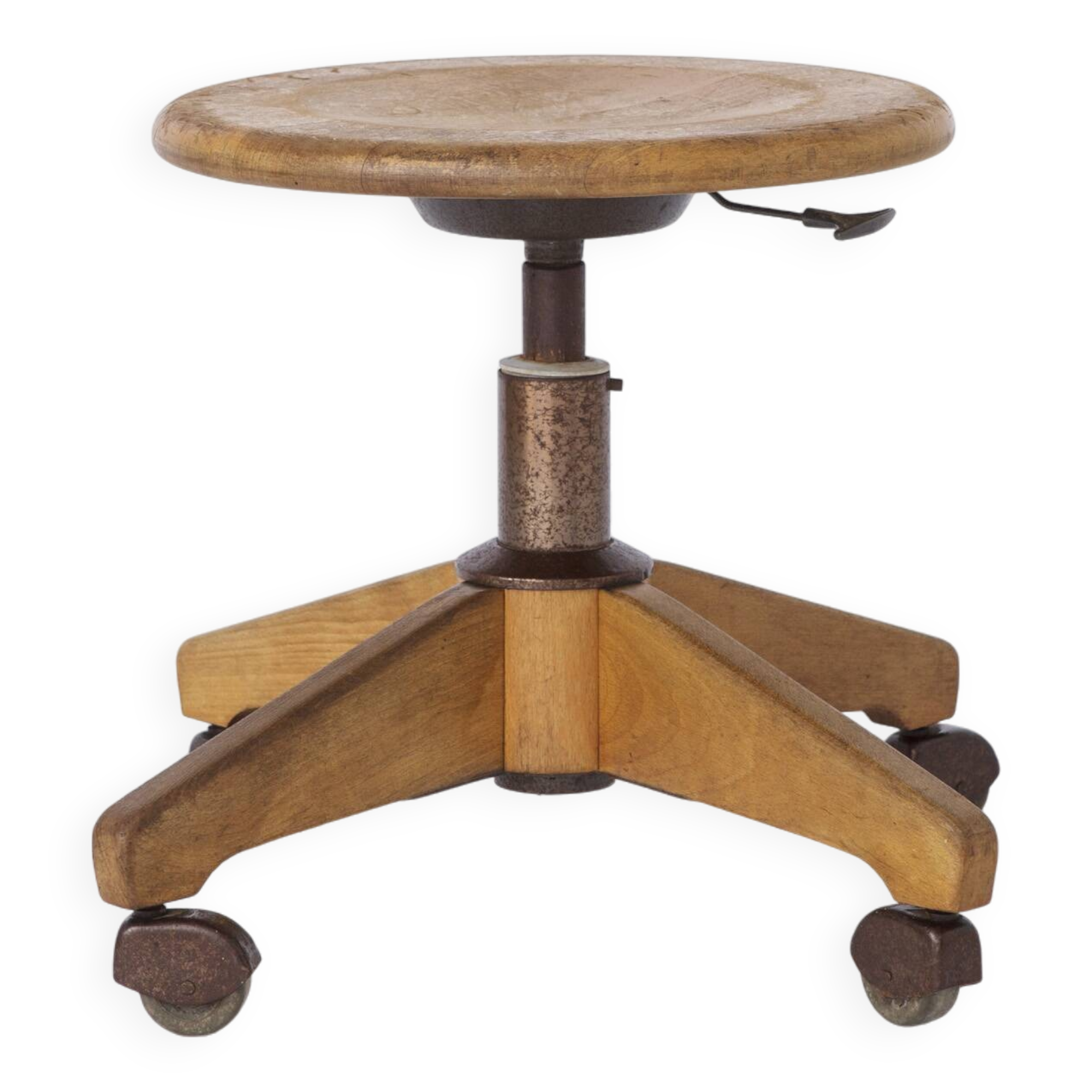 Industrial Stool 1950s by Sedus, Germany, adjustable