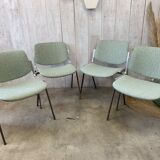 Series of 4 chairs by Giancarlo Piretti, Castelli 70