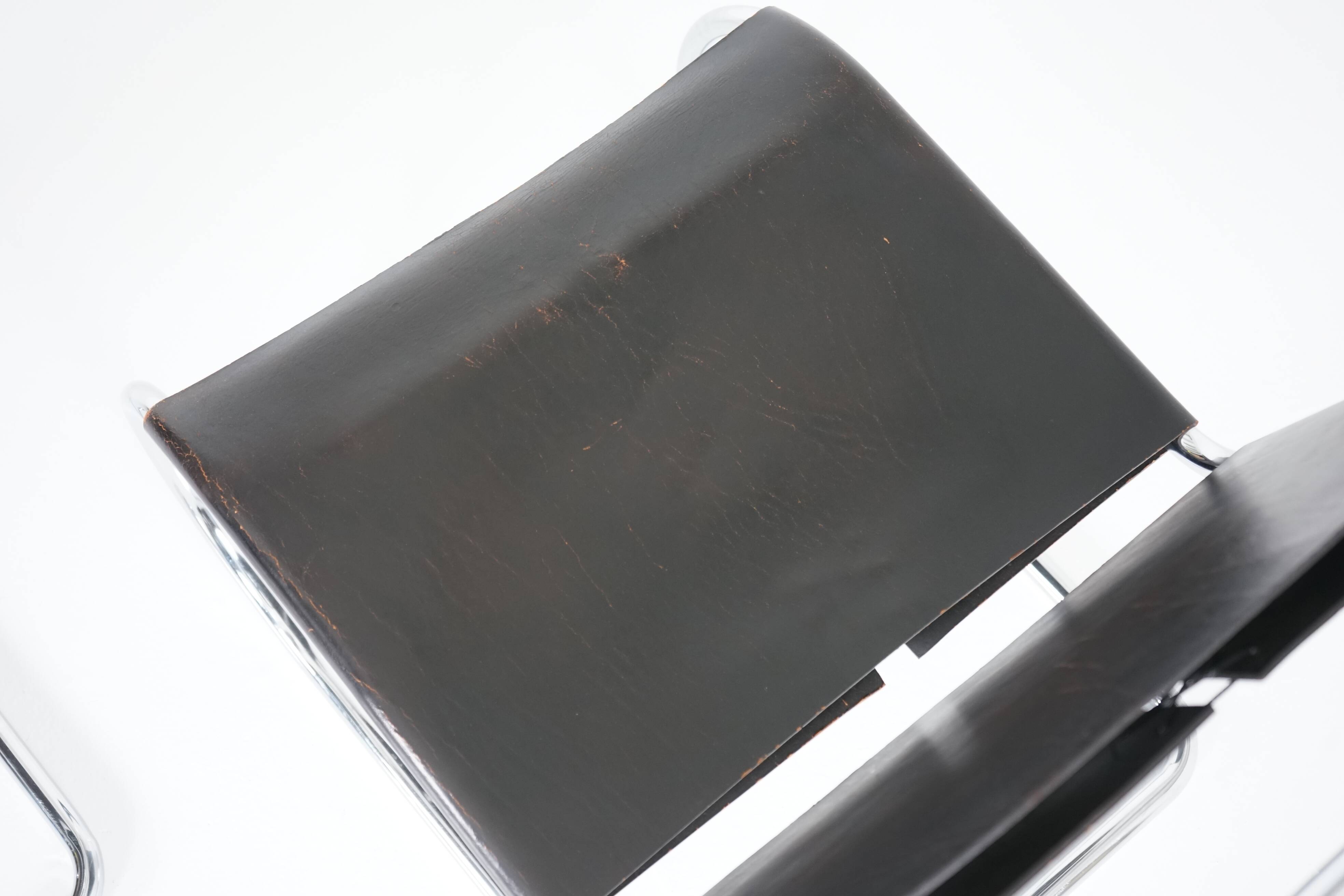 MR30/5 Tubular Steel Arm Chair by Ludwig Mies van der Rohe for Knoll Set of