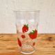 Lot de 2 grands verres vintage Arcoroc décor fraises