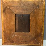 Oil on wood panel, woman with basket, signed LP, Jean Baptiste Le Prince?