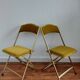 Lot de 2 chaises pliantes en velours