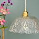Vintage glass pendant light - tableware collection -