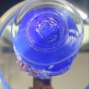 Vase italien en verre soufflé d'art