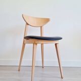 Scandinavian raw wood chair