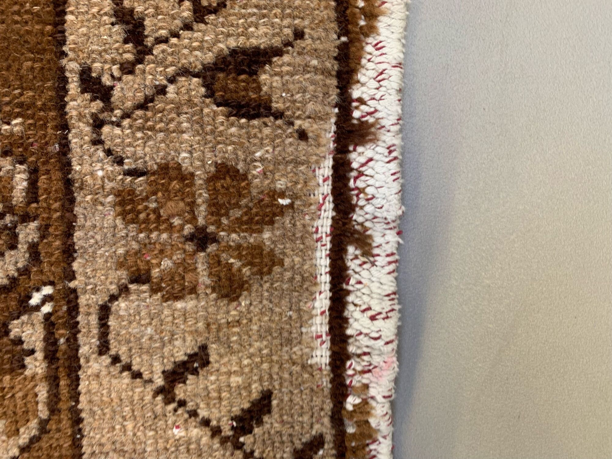 Vintage turkish rug 250x157 cm shabby distressed carpet large