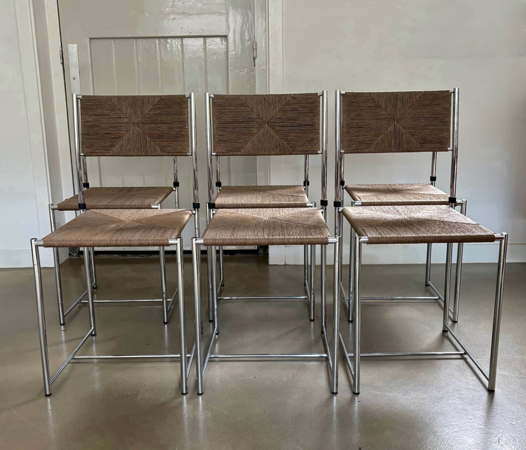 Set of 6 'Paludis' chairs, Giandomenico Belotti for Alias, Italy, 1980s