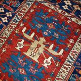 Handmade antique Caucasian Shirvan rug 134cm x 271cm 1880s - 1B491