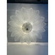 Lot of 2 Glass Sputnik Chandelier Flush Mount, Mazzega Zuccher