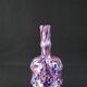Antique polychrome speckled glass carafe/bottle from Clichy, late 19th century