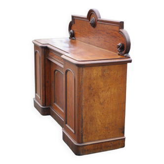 Meuble bois d'acajou ancien, meuble comptoir anglais, serviteur anglais, meuble buffet
