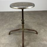 Industrial style adjustable workshop stool
