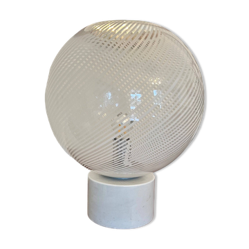 Desk Lamp, Marble and Murano, 1970s