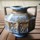 Art Deco octagonal vase in flamed stoneware – signed Alpho (Alphonse Mouton)