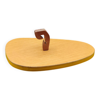 Plateau Vintage Design "Goutte" 1960s Scandinavian Wood