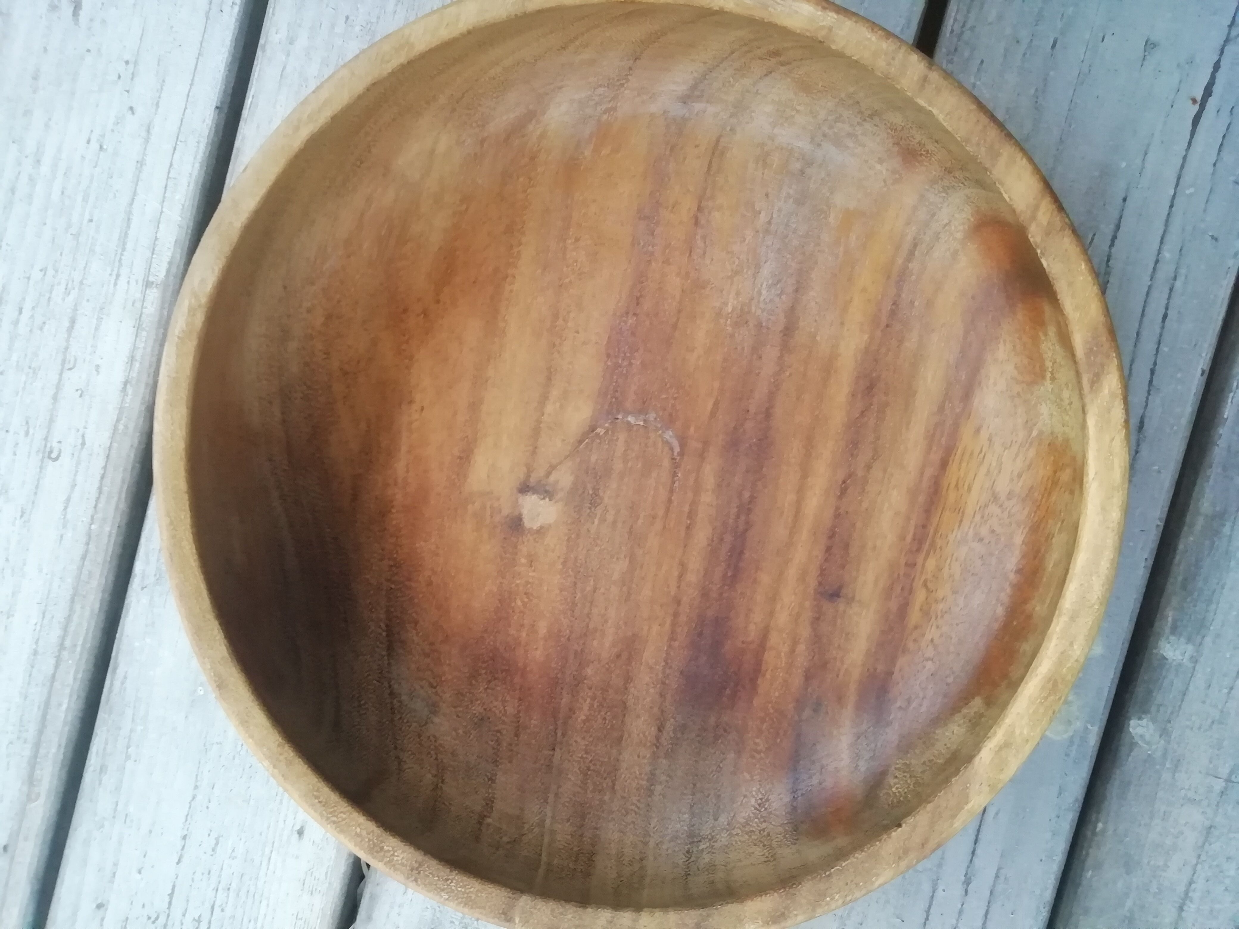 Teak bowl salad bowl