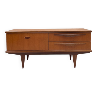 Vintage teak row, circa 1950.