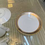 Trio of Limoges Sologne Porcelain Cups and Saucers