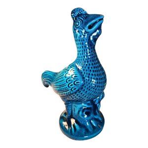 Sculpture oiseau pique fleur Pol
