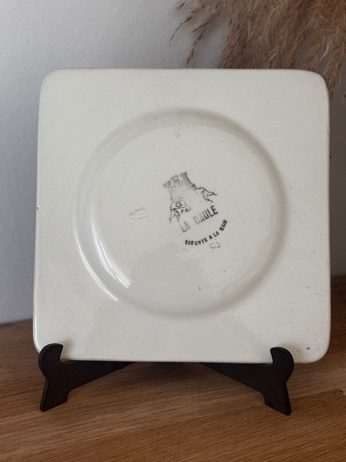 Vintage rare small dessert plate Gien La Baule