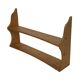 Vintage wooden wall shelve rack bookshelf in pinewood  minimalist design