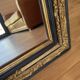 Authentic Antique Mercury Mirror with Parcloses and Ears – Golden Patina