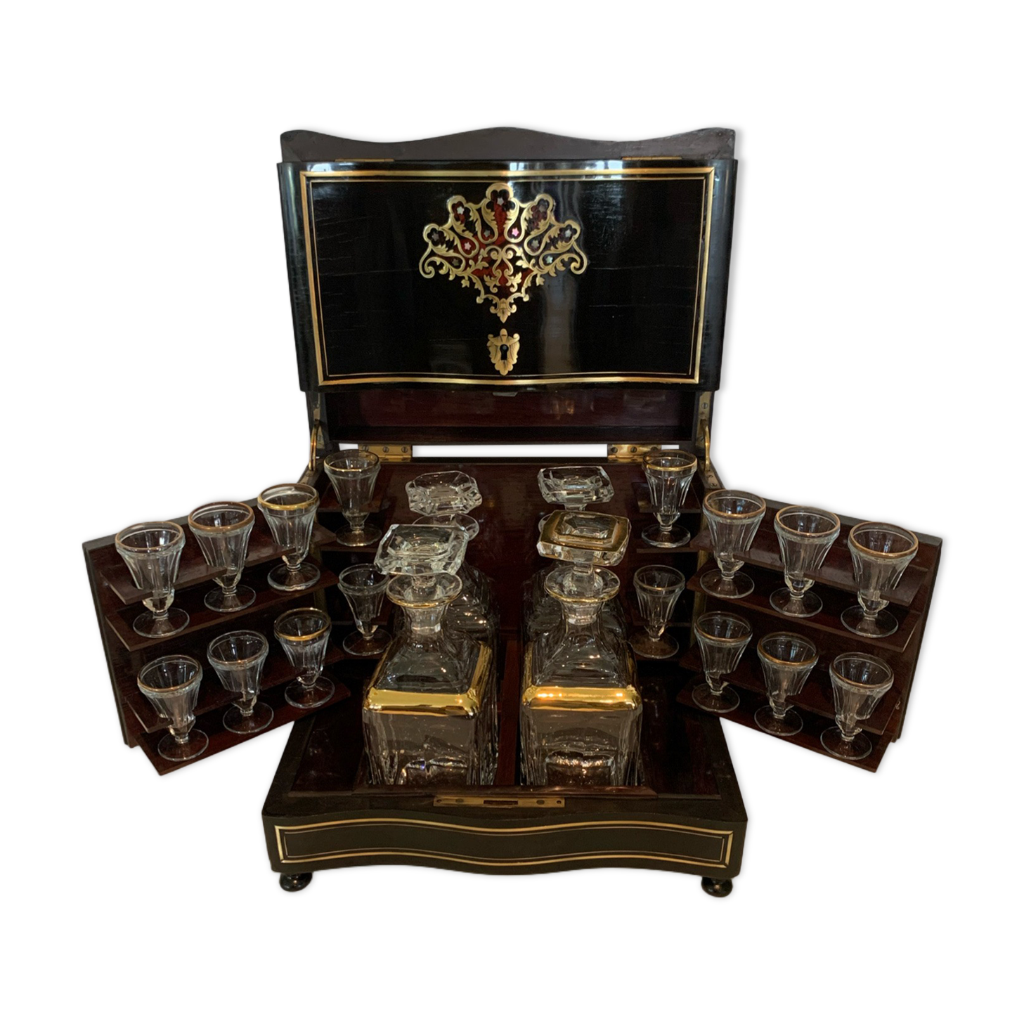 Napoléon III box marquetry xix century