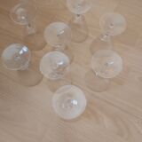 Set of 8 crystal glasses