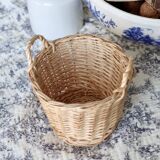 Small vintage wicker mini basket