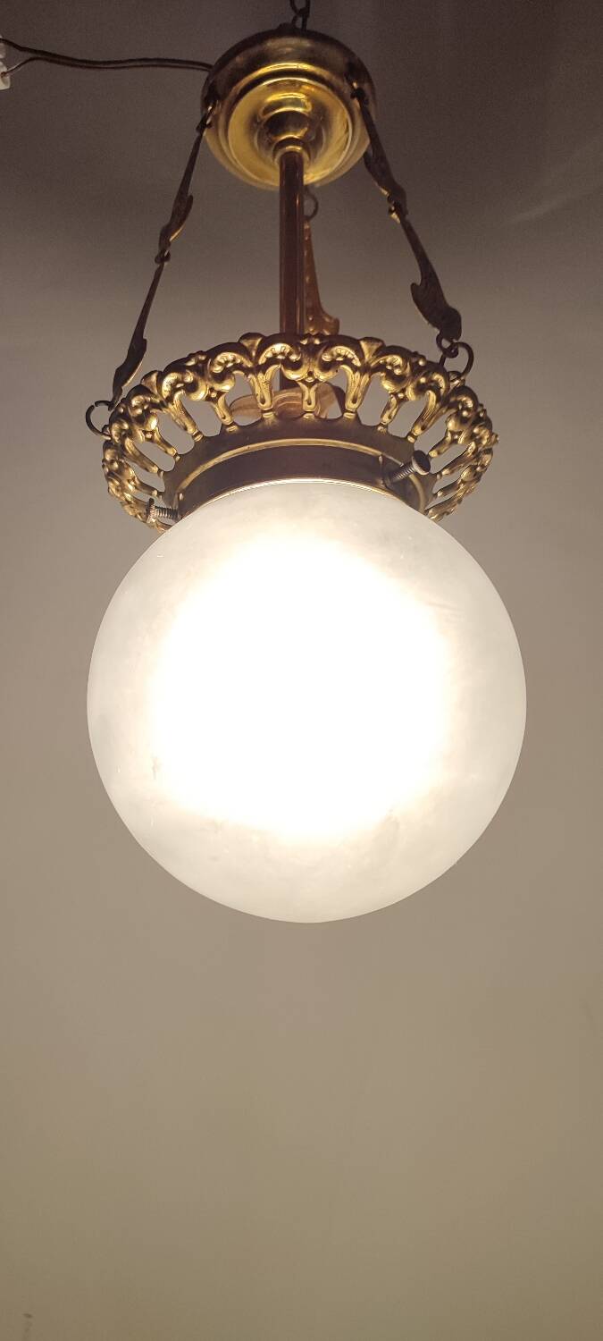 Lámpara de techo de latón. España,1950s.