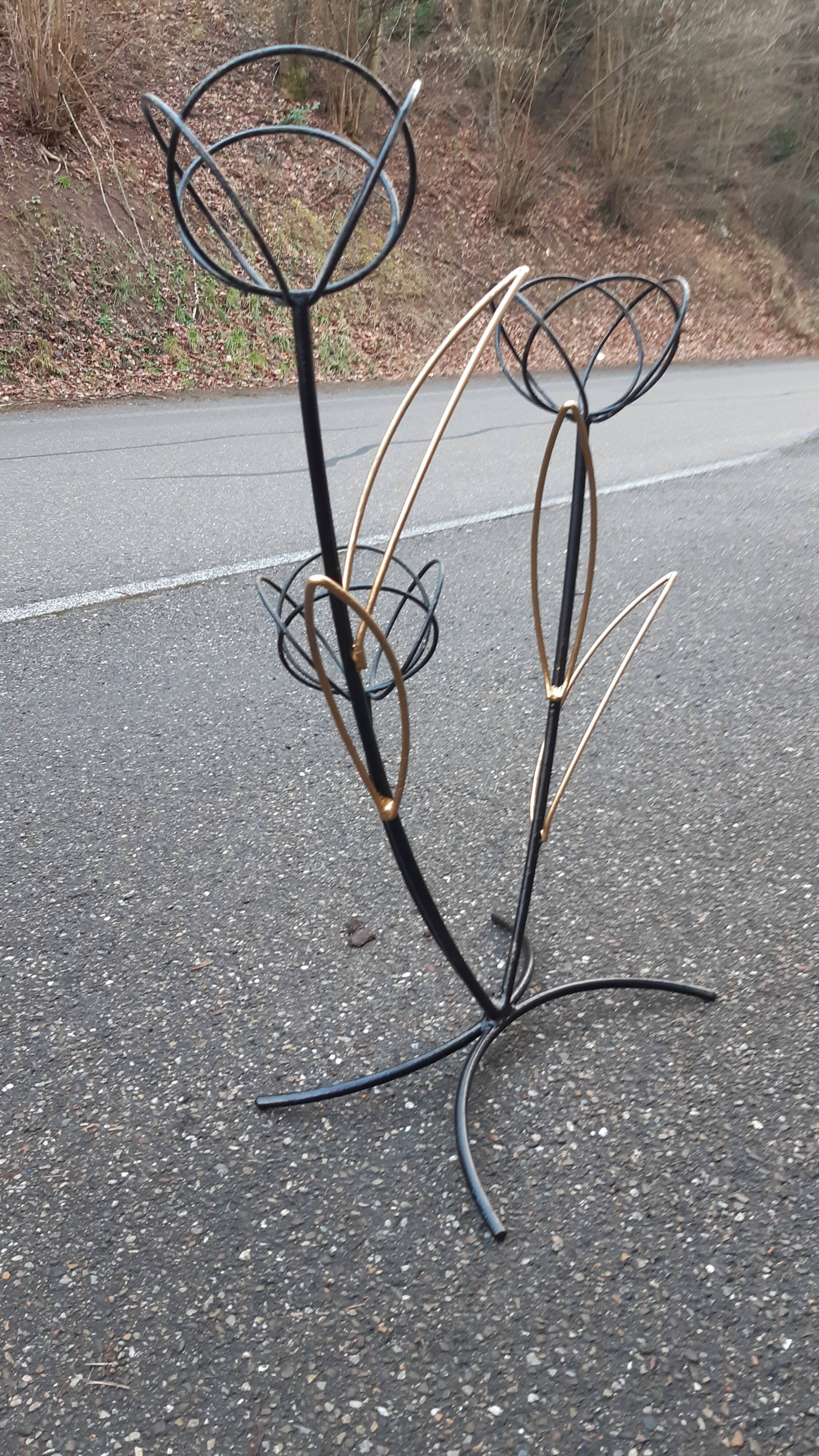 Porte plante métal 1950