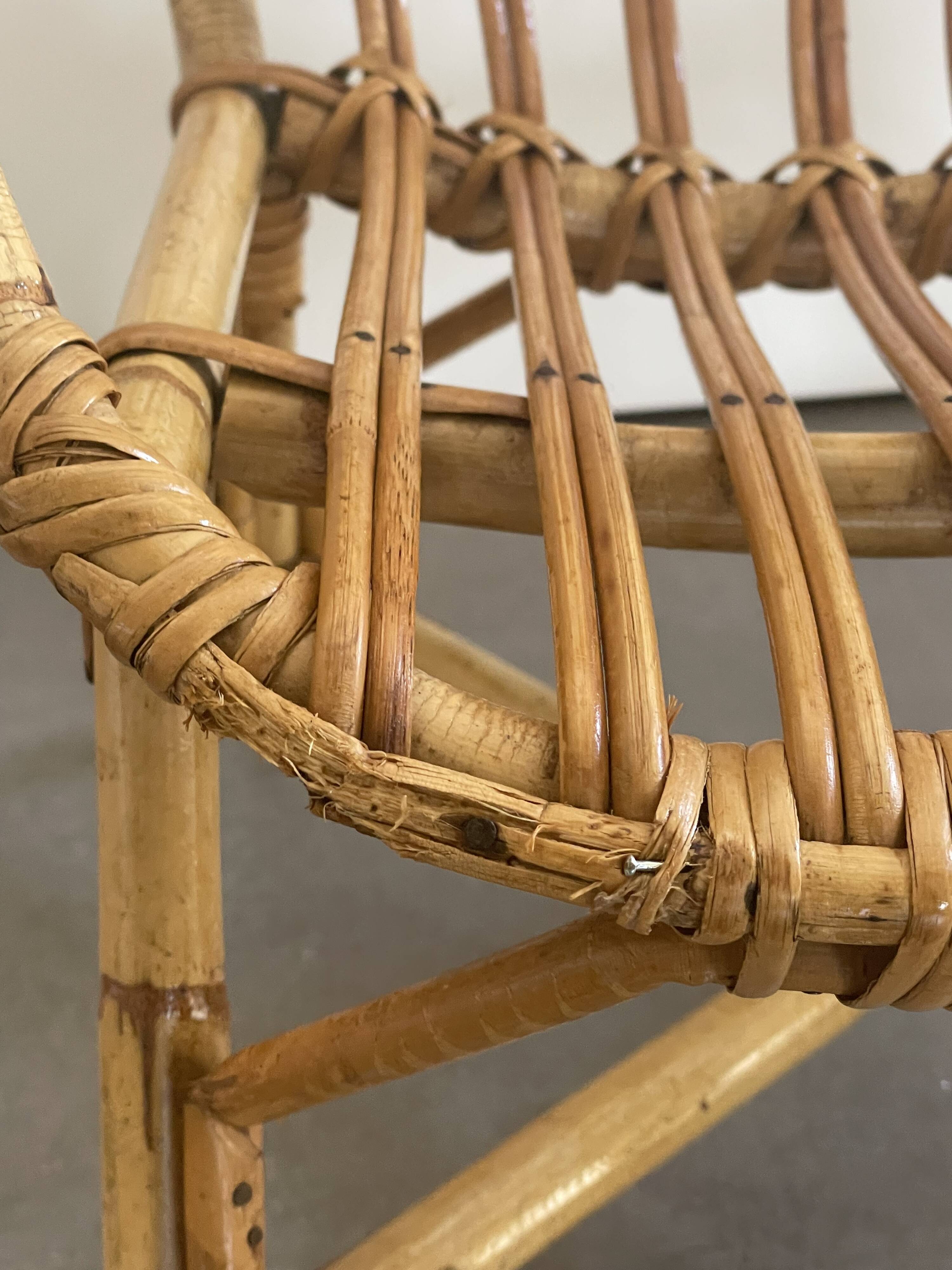 Fauteuil enfant en rotin