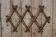 Old turned wooden wall coat rack