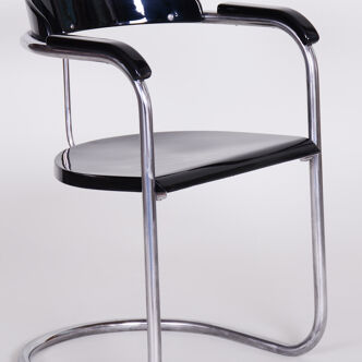 Restored Armchair by Hynek Gottwald, EK10, Chrome, Czechia, 1930s