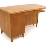 Scandinavian elm desk, by Swedish Modern, Sweden, 1940