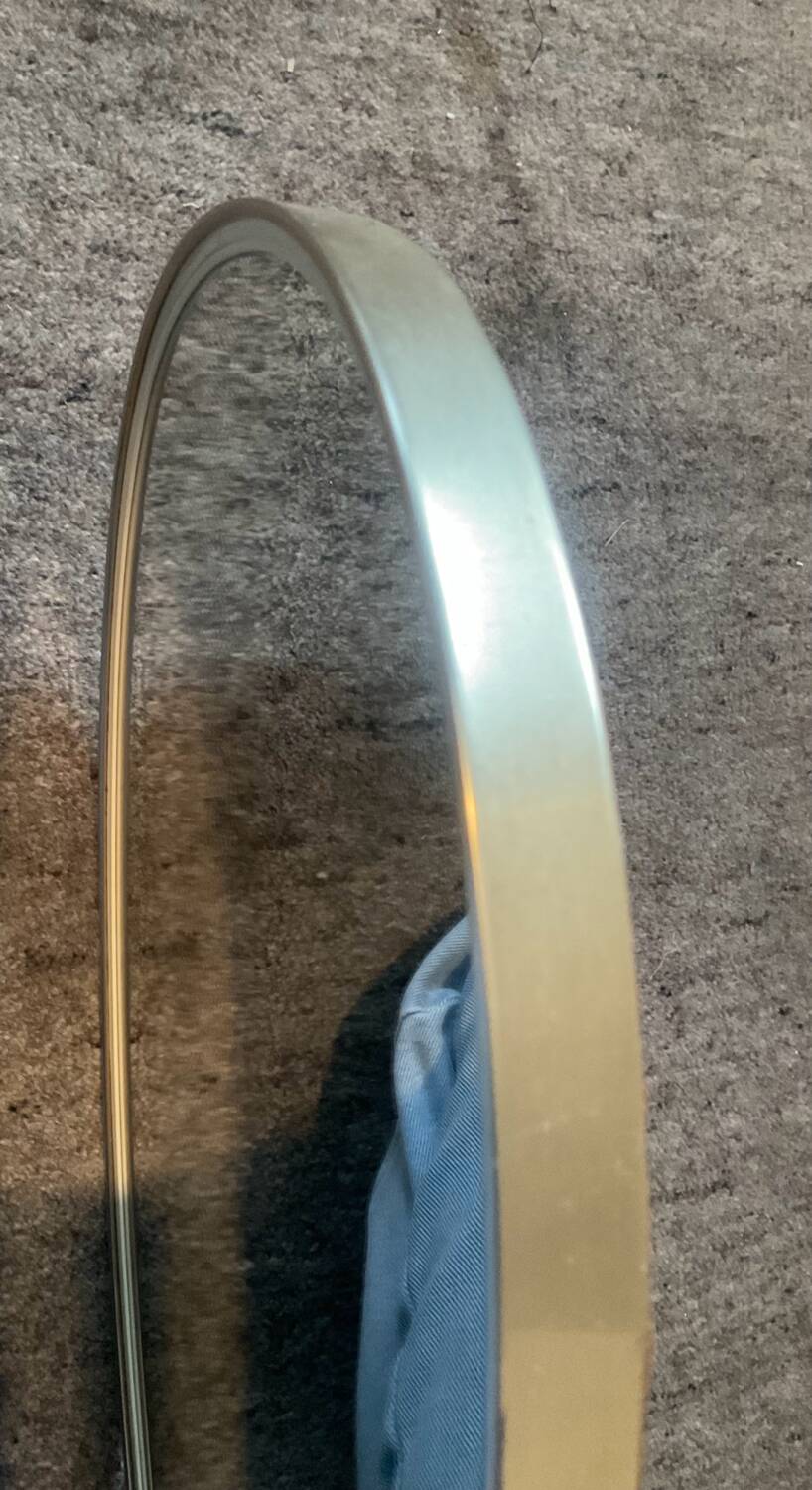 Miroir asymétrique œuf forme libre des années 60