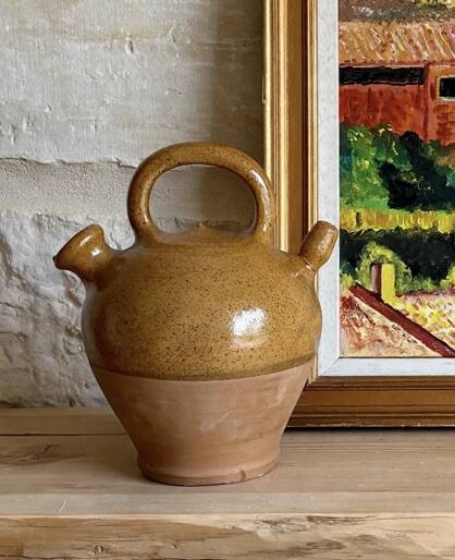 Pichet cruche gargoulette terre cuite ancienne
